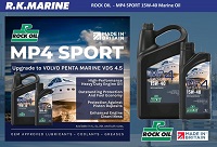 ROCK OIL MP4 SPORT 15W-40 Marine Oil - OEM approved by Volvo for use with VDS 4.5 Oil