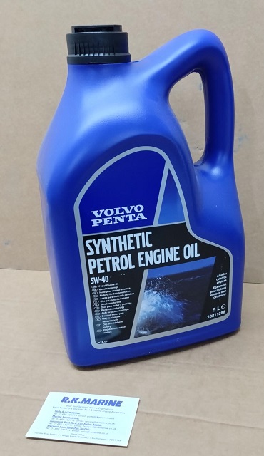 Volvo Penta 5W-30 PETROL SYNTHETIC ENGINE OIL (23211288) - 5 LITRE CONTAINER - Weight 5kg