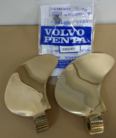 Volvo Penta 2 BLADE FOLDING PROPELLER BLADE KIT 18X12 Rotation LH (21629205)