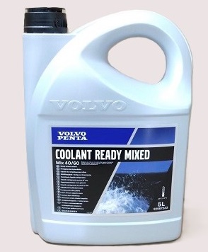 5L, Green - Volvo Penta Engine Coolant Ready Mixed 22567233