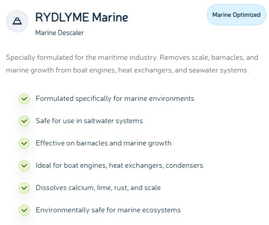 RYDLYME MARINE DESCALER BIODEGRADABLE