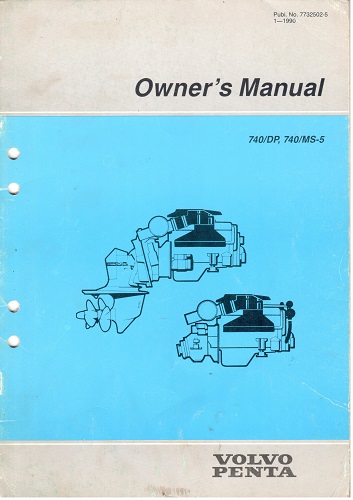 Operator/Owner's Manual for 740 DP_MS-5 Series Engines - Old Stock