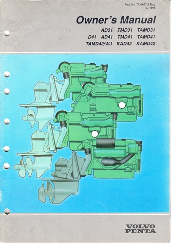 Operator/Owner's Manual for AD31 - KAMD42 Series Engines - Old Stock