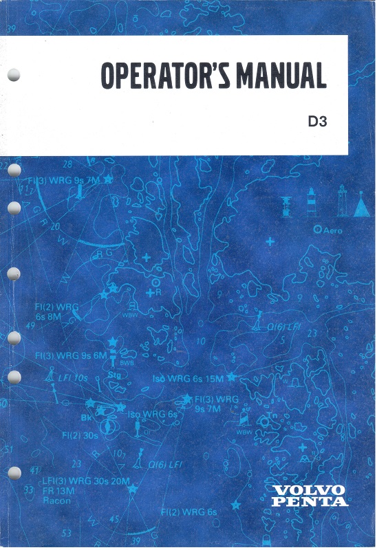 Operator's/Instruction Manual for D3 Engines 2008 Edition - New Old Stock