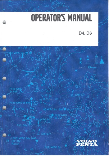 Operator's/Instruction Manual for D4, D6 Engines - New Old Stock