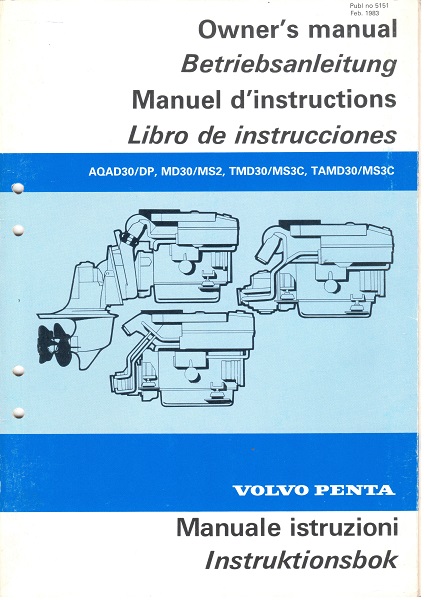 Operator/Owner's Manual for 30 Series Engines - Old Stock